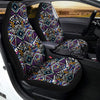 Neon Indian Aztec Triangles Abstract Geometric Art Car Seat Covers-grizzshop