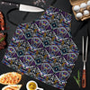 Neon Indian Aztec Triangles Abstract Geometric Art Men's Apron-grizzshop