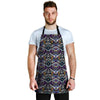 Neon Indian Aztec Triangles Abstract Geometric Art Men's Apron-grizzshop