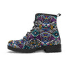 Neon Indian Aztec Triangles Abstract Geometric Art Men's Boots-grizzshop