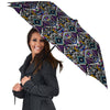 Neon Indian Aztec Triangles Abstract Geometric Art Umbrella-grizzshop