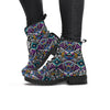 Neon Indian Aztec Triangles Abstract Geometric Art Women's Boots-grizzshop