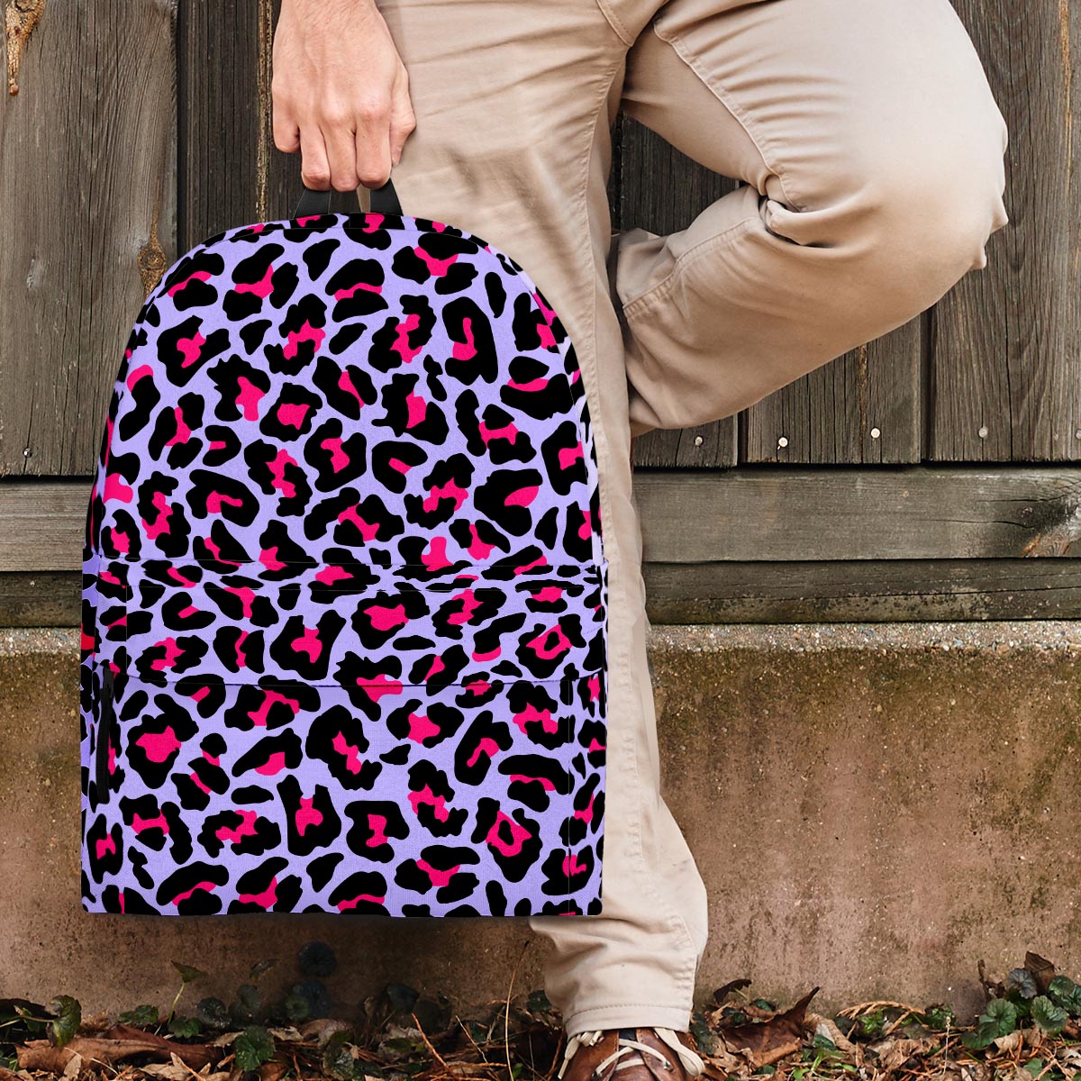 Neon Leopard Backpack-grizzshop