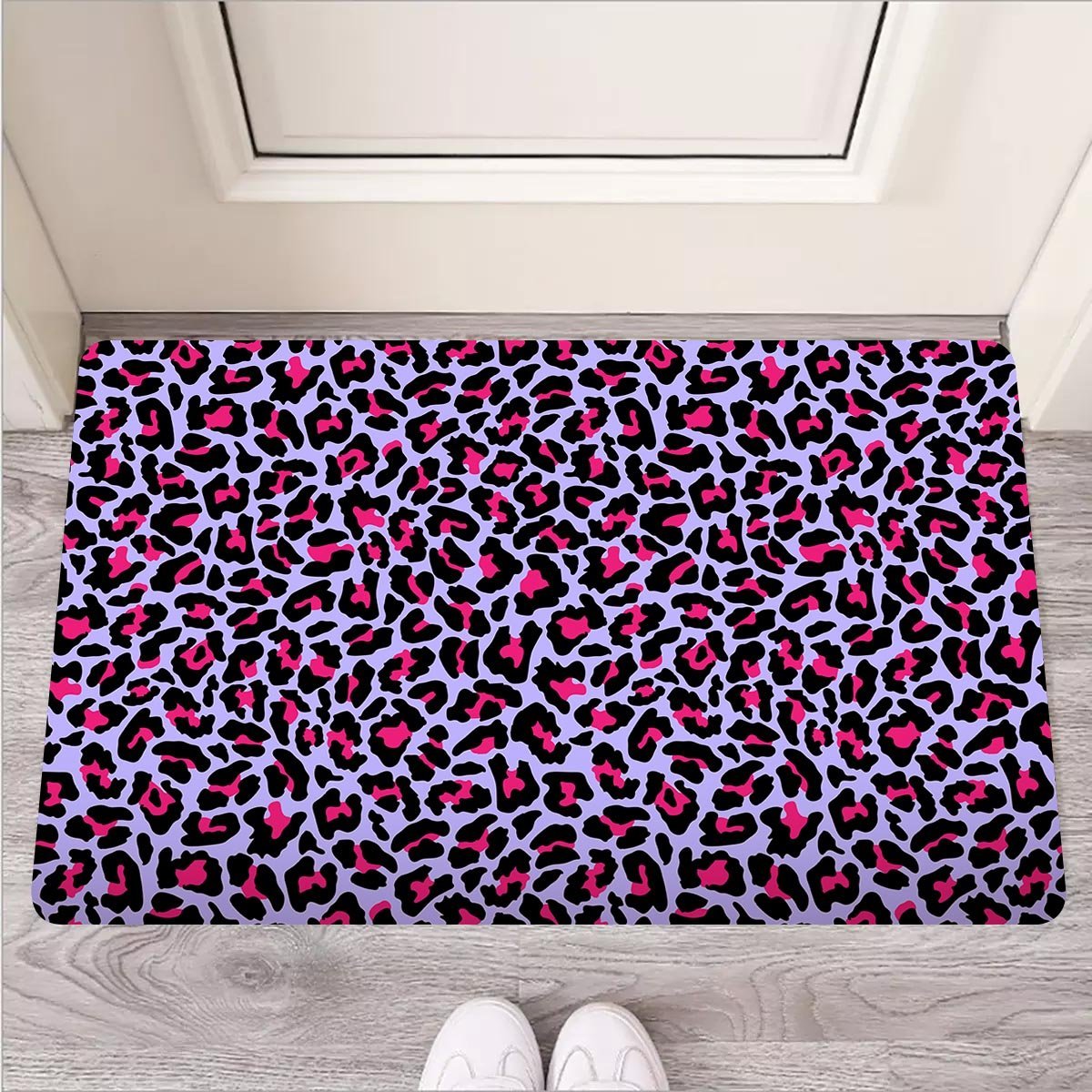 Neon Leopard Door Mat-grizzshop