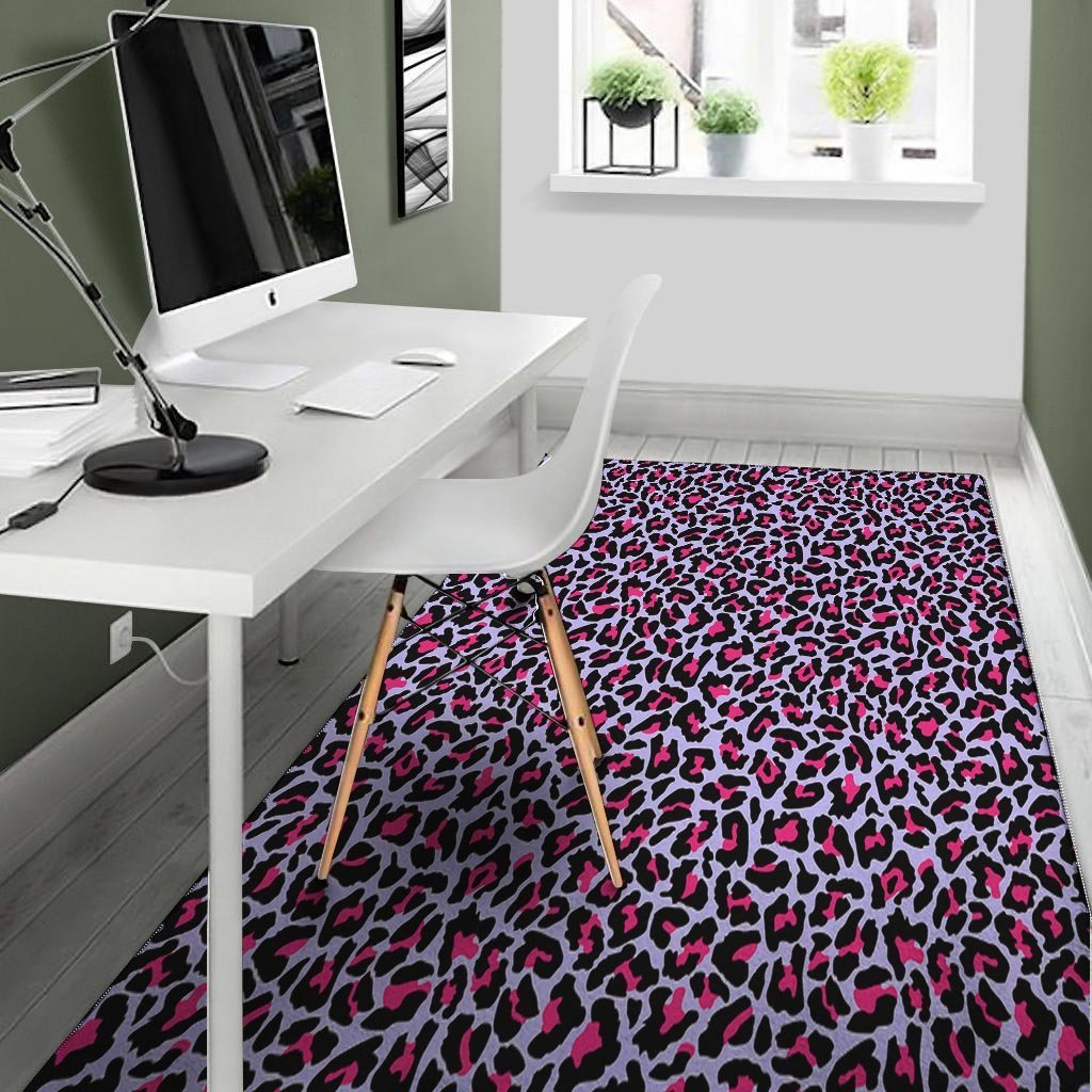 Neon Leopard Floor Mat-grizzshop