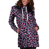 Neon Leopard Hoodie Dress-grizzshop