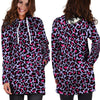 Neon Leopard Hoodie Dress-grizzshop