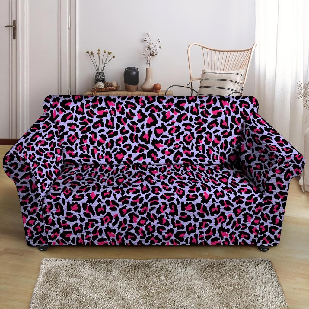 Neon Leopard Loveseat Cover-grizzshop