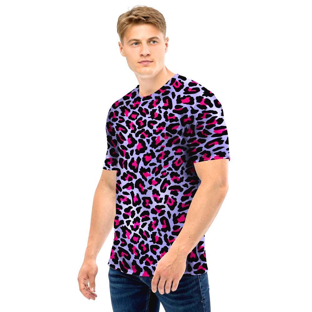 Neon Leopard Men T Shirt-grizzshop