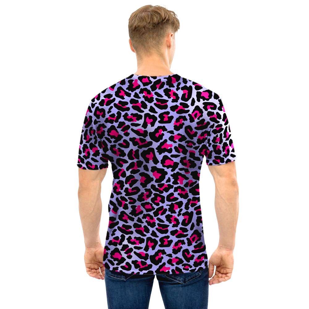 Neon Leopard Men T Shirt-grizzshop