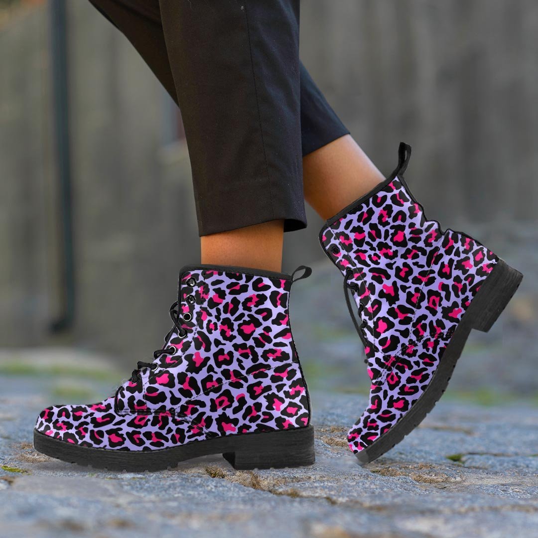 Neon Leopard Men's Boots-grizzshop