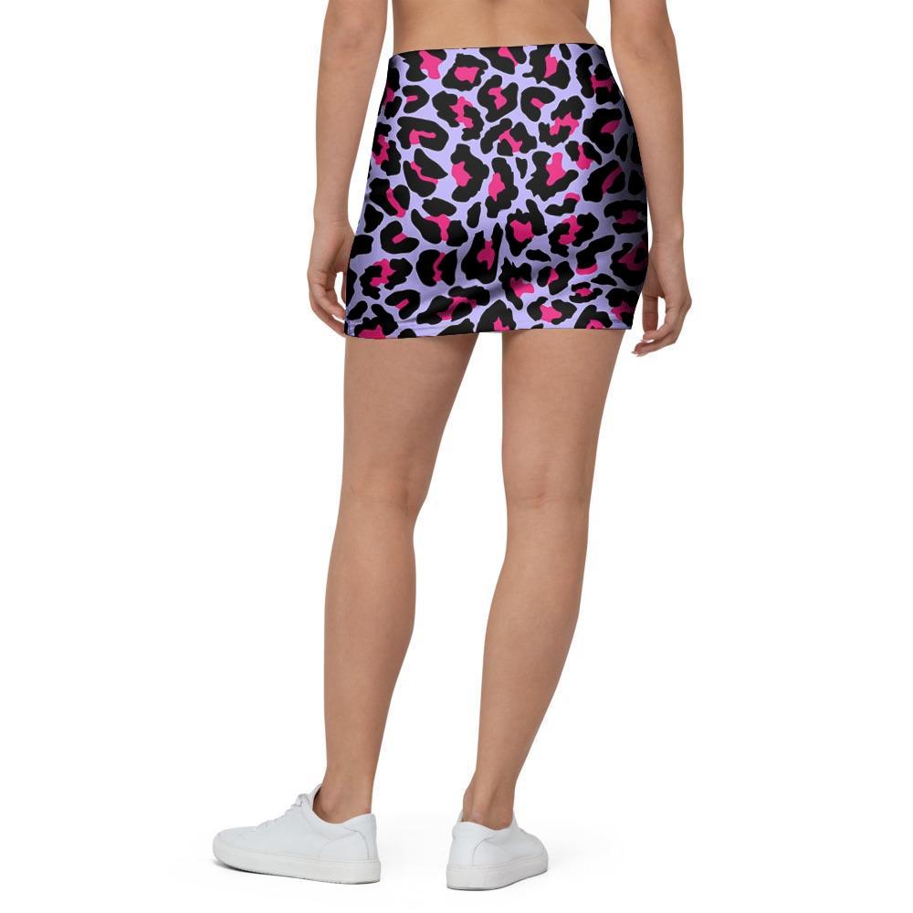 Neon Leopard Mini Skirt-grizzshop