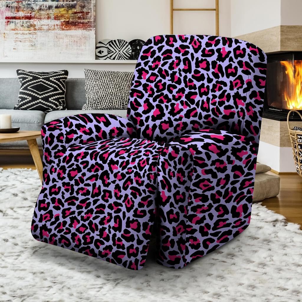 Neon Leopard Recliner Cover-grizzshop