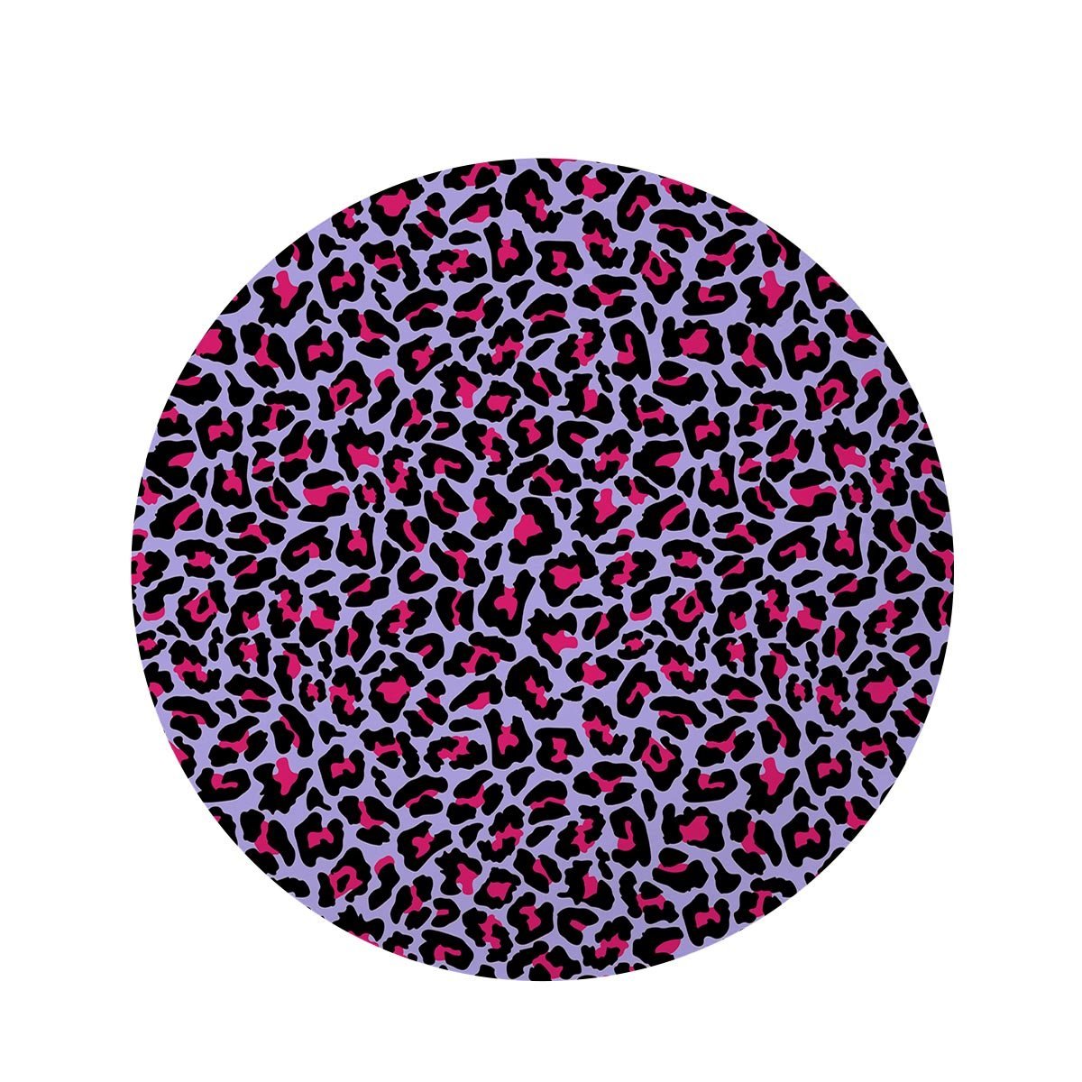 Neon Leopard Round Rug-grizzshop