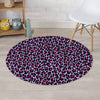 Neon Leopard Round Rug-grizzshop