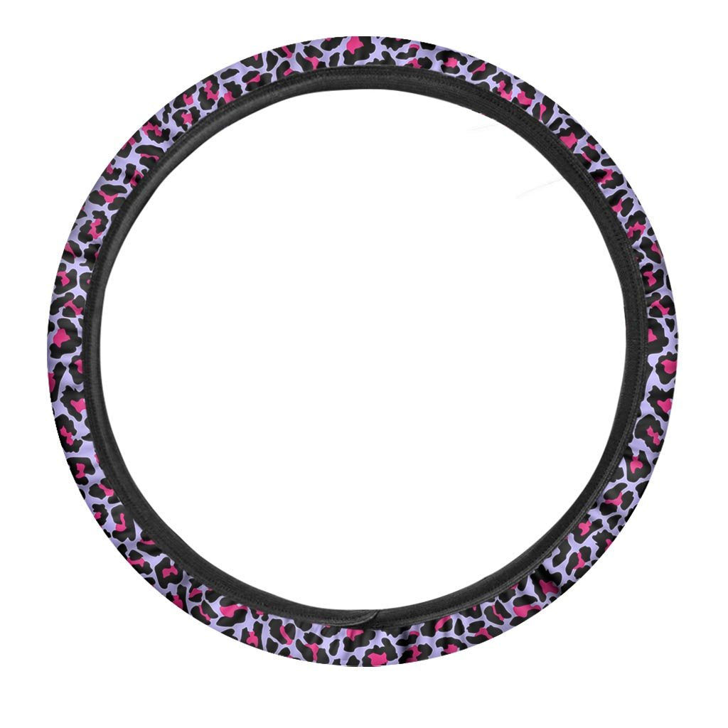 Neon Leopard Steering Wheel Cover-grizzshop