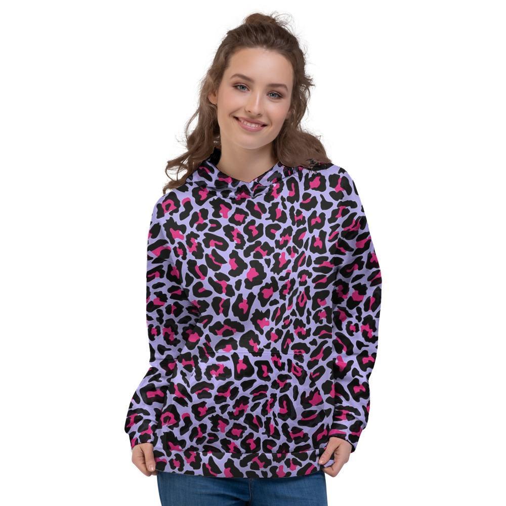 Neon Leopard Women's Hoodie-grizzshop