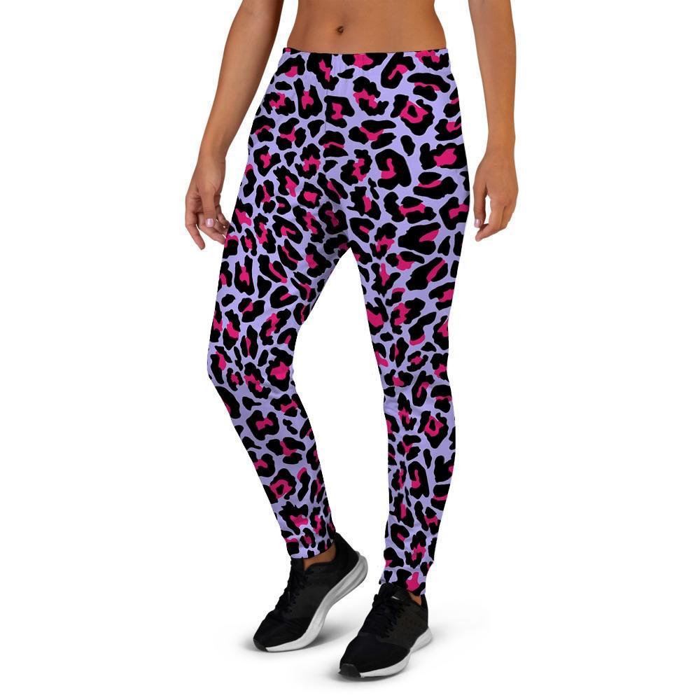 Neon Leopard Women's Joggers-grizzshop