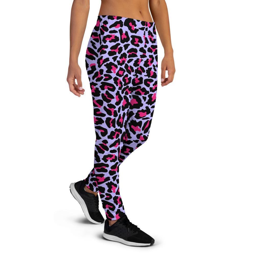 Neon Leopard Women's Joggers-grizzshop