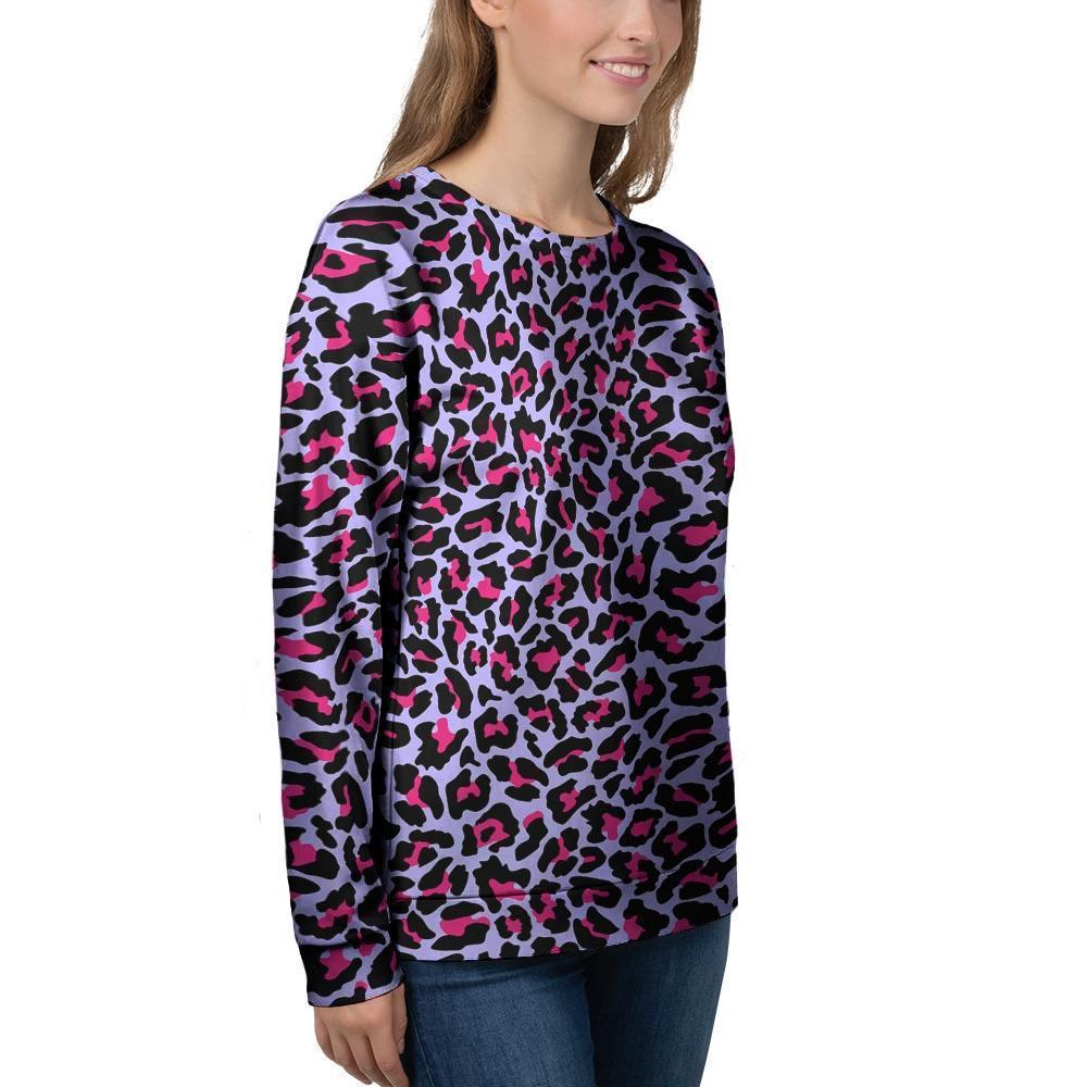 Neon Leopard Women's Sweatshirt-grizzshop