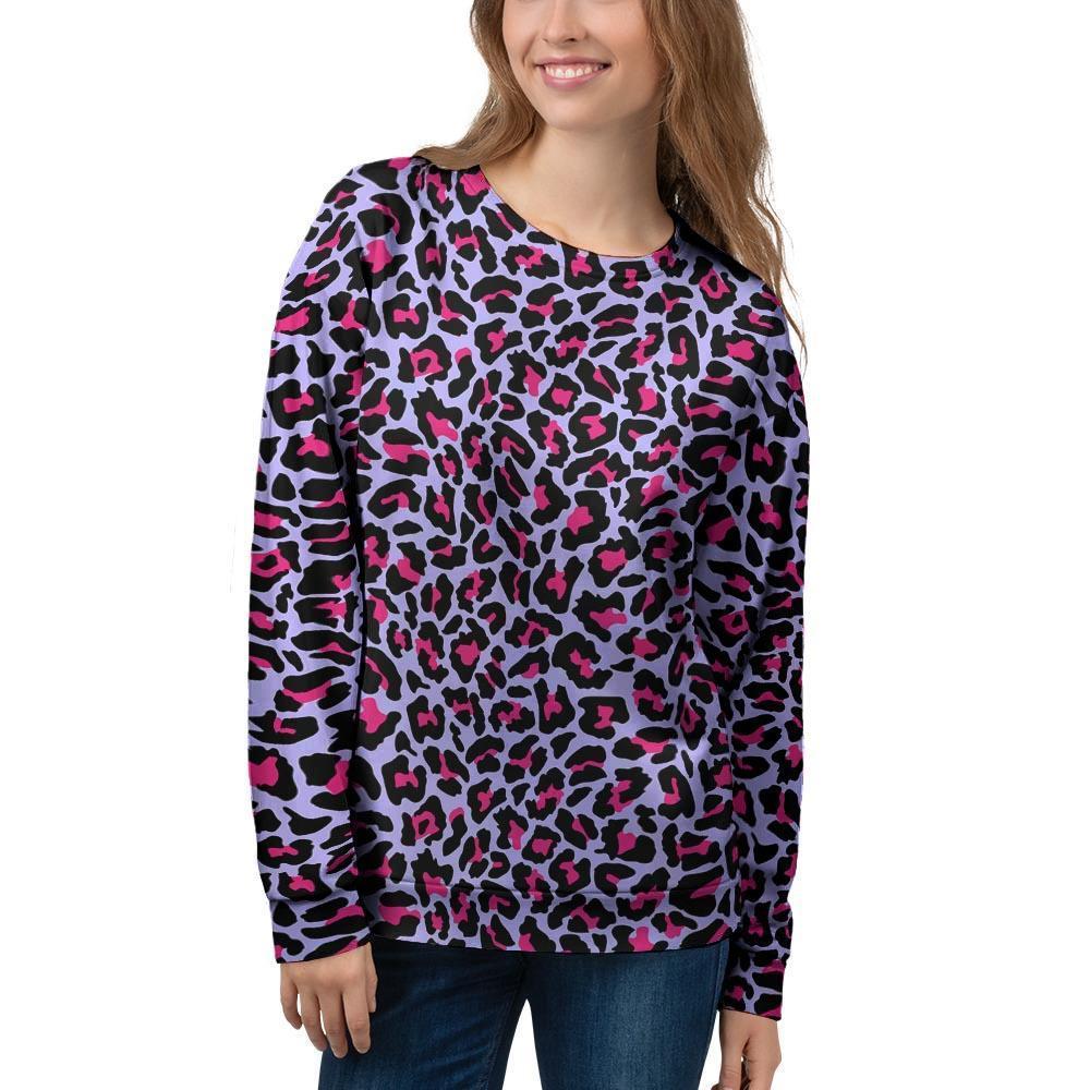 Neon Leopard Women's Sweatshirt-grizzshop