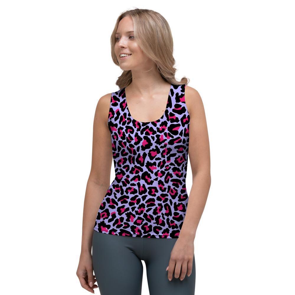 Neon Leopard Women's Tank Top-grizzshop
