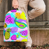 Neon Mix Fruit Pineapple Hawaiian Print Backpack-grizzshop