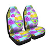 Neon Mix Fruit Pineapple Hawaiian Print Car Seat Covers-grizzshop