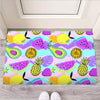 Neon Mix Fruit Pineapple Hawaiian Print Door Mat-grizzshop