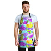 Neon Mix Fruit Pineapple Hawaiian Print Men's Apron-grizzshop