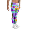 Neon Mix Fruit Pineapple Hawaiian Print Men's Leggings-grizzshop