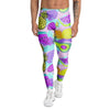 Neon Mix Fruit Pineapple Hawaiian Print Men's Leggings-grizzshop