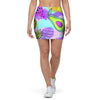 Neon Mix Fruit Pineapple Hawaiian Print Mini Skirt-grizzshop