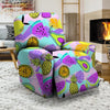 Neon Mix Fruit Pineapple Hawaiian Print Recliner Cover-grizzshop