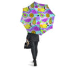 Neon Mix Fruit Pineapple Hawaiian Print Umbrella-grizzshop