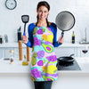 Neon Mix Fruit Pineapple Hawaiian Print Women's Apron-grizzshop