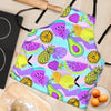 Neon Mix Fruit Pineapple Hawaiian Print Women's Apron-grizzshop