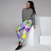 Neon Mix Fruit Pineapple Hawaiian Print Women's Joggers-grizzshop