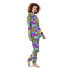 Neon Mix Fruit Pineapple Hawaiian Print Women's Pajamas-grizzshop