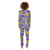 Neon Mix Fruit Pineapple Hawaiian Print Women's Pajamas-grizzshop