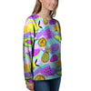 Neon Mix Fruit Pineapple Hawaiian Print Women's Sweatshirt-grizzshop