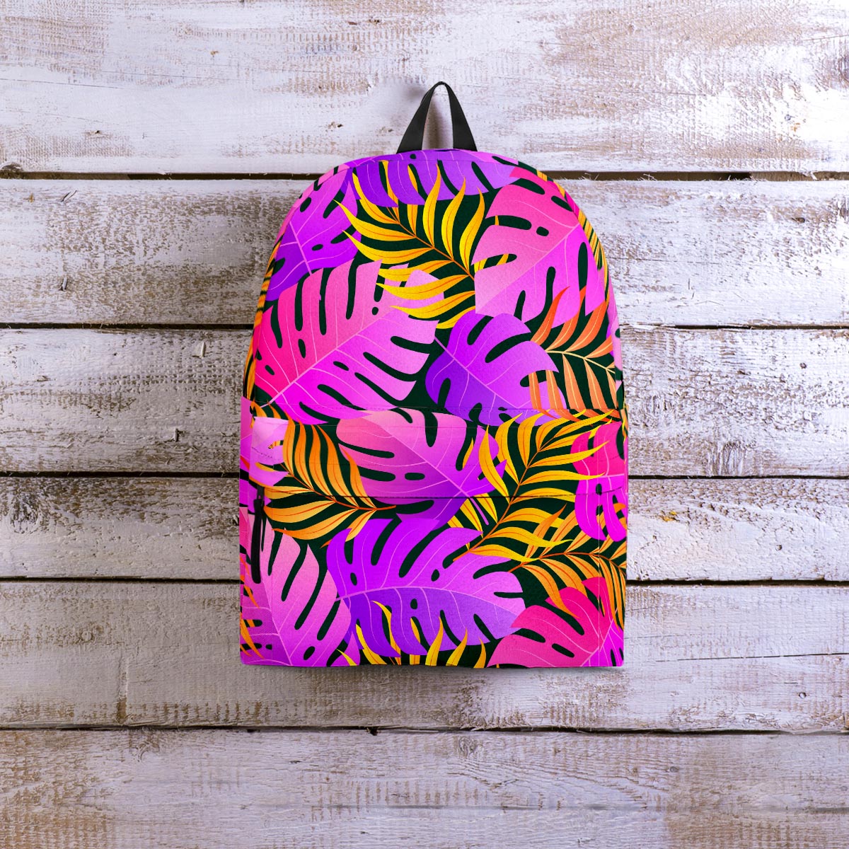 Neon Palm Leaf Edm Print Backpack-grizzshop