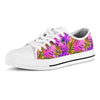 Neon Palm Leaf Edm Print Men's Low Top Shoes-grizzshop