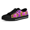 Neon Palm Leaf Edm Print Men's Low Top Shoes-grizzshop