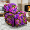 Neon Palm Leaf Edm Print Recliner Cover-grizzshop