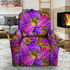 Neon Palm Leaf Edm Print Recliner Cover-grizzshop