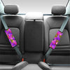 Neon Palm Leaf Edm Print Seat Belt Cover-grizzshop