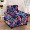 Neon Palm Leaf Hawaiian Print Armchair Cover-grizzshop