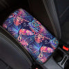 Neon Palm Leaf Hawaiian Print Car Console Cover-grizzshop