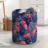 Neon Palm Leaf Hawaiian Print Laundry Basket-grizzshop